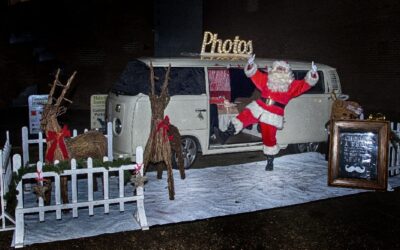 Xmas promo event with Surrey campervan photobooth