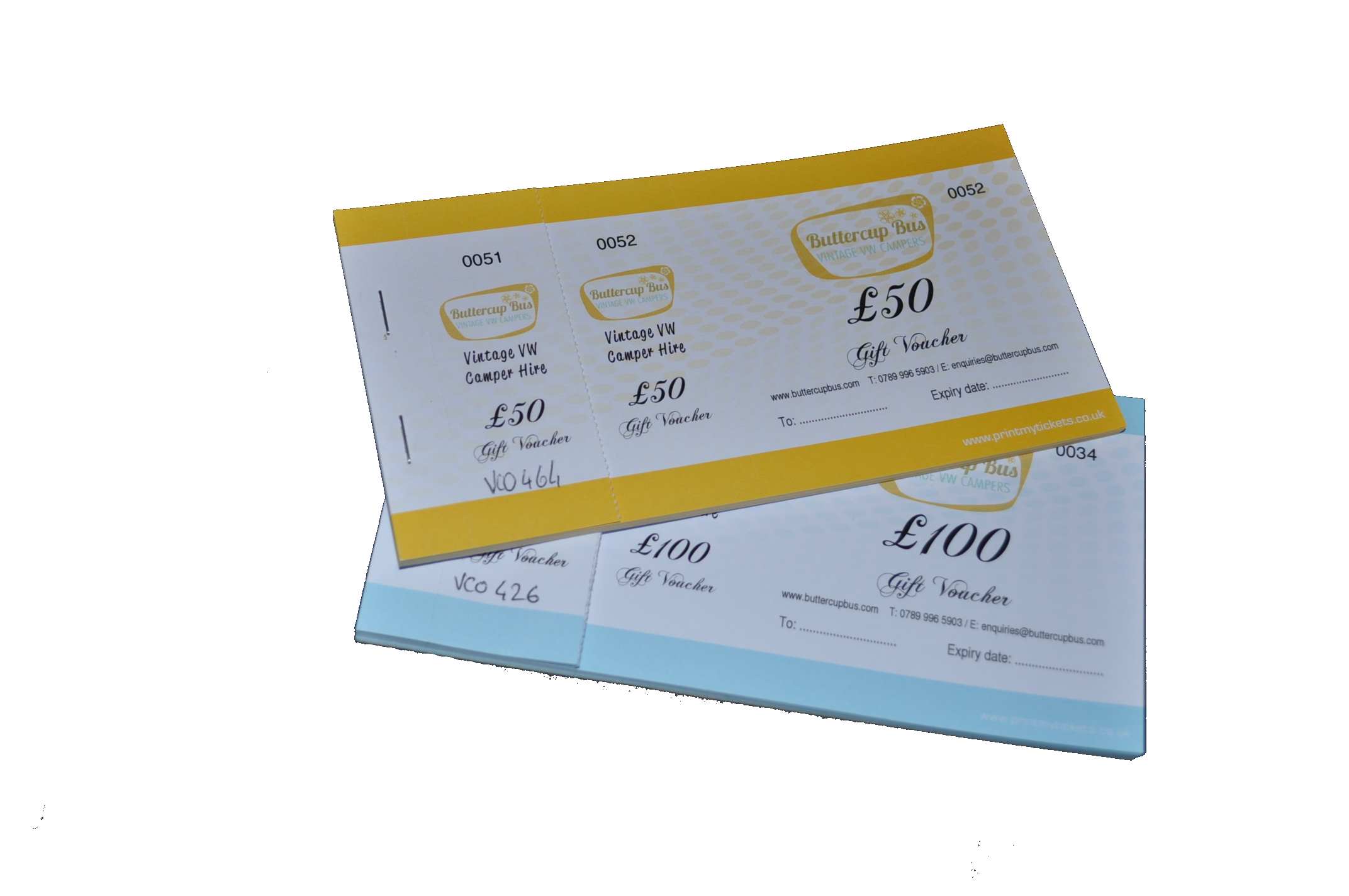 campervan gift vouchers