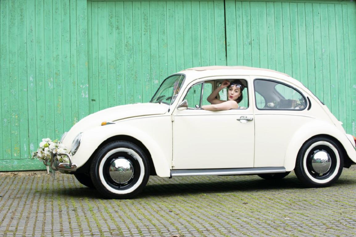 VW Beetle wedding car London