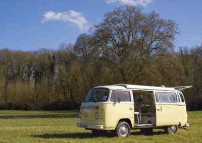 yellow classic campervan hire