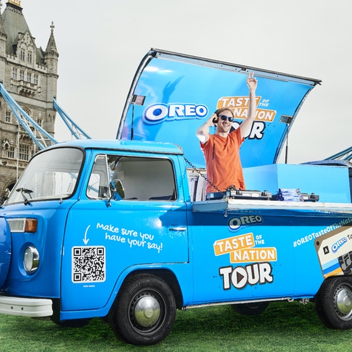 Camper branded tour - DJ bus hire