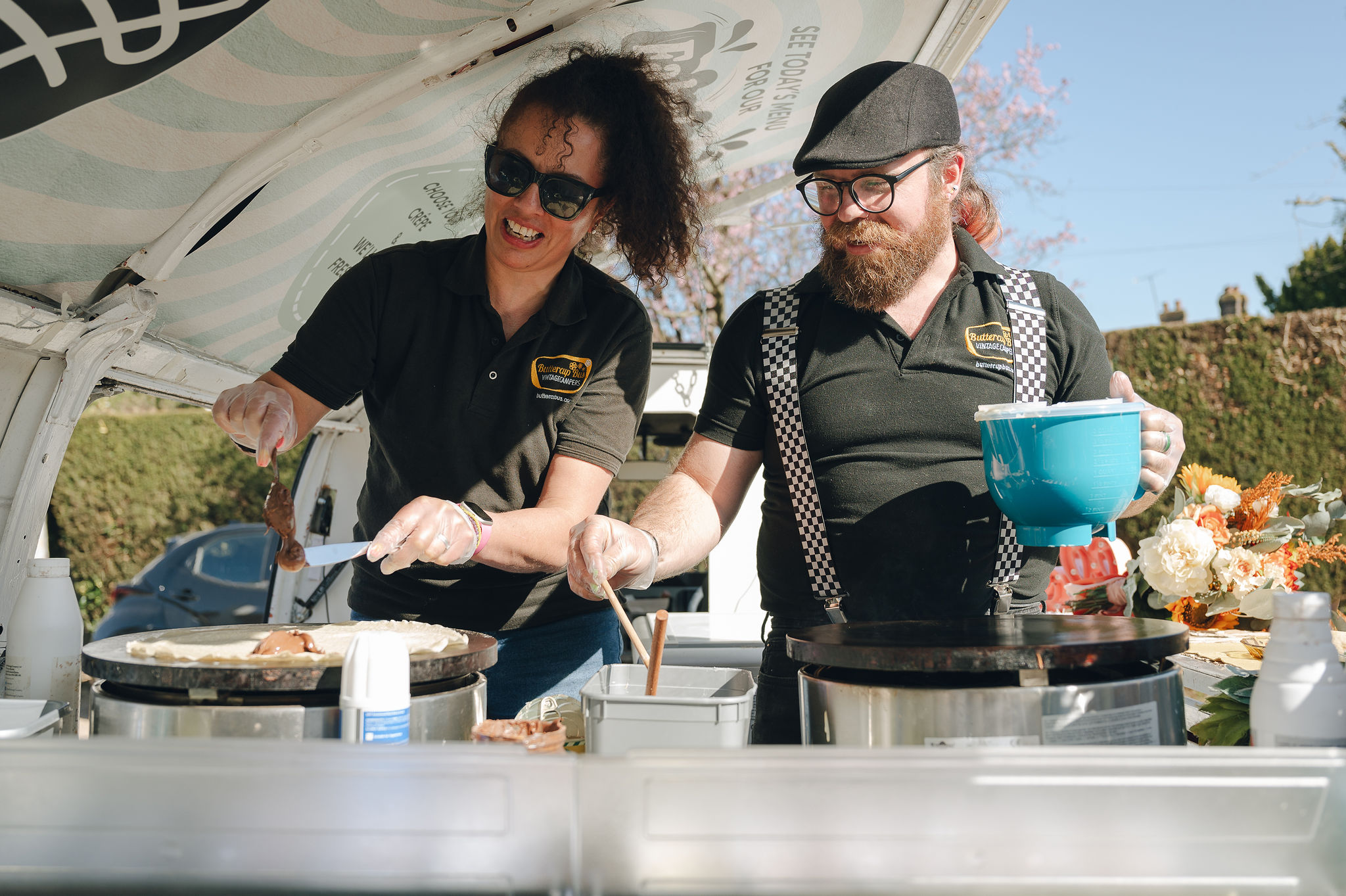 Crepe Van - Food truck - London Surrey Sussex Kent - Buttercup Bus