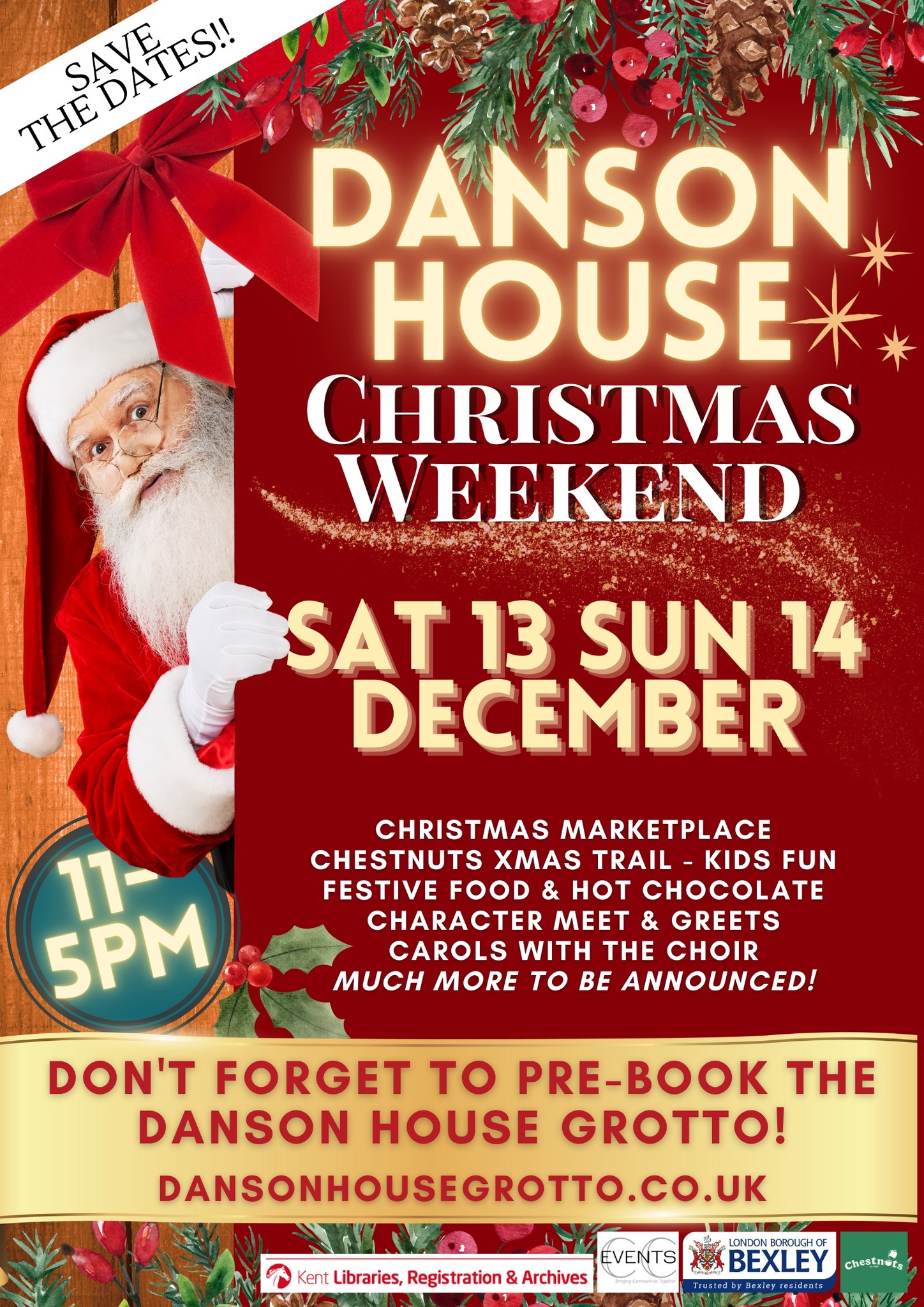 Danson House Christmas Weekend 2025 - Santas Grotto Xmas Market London