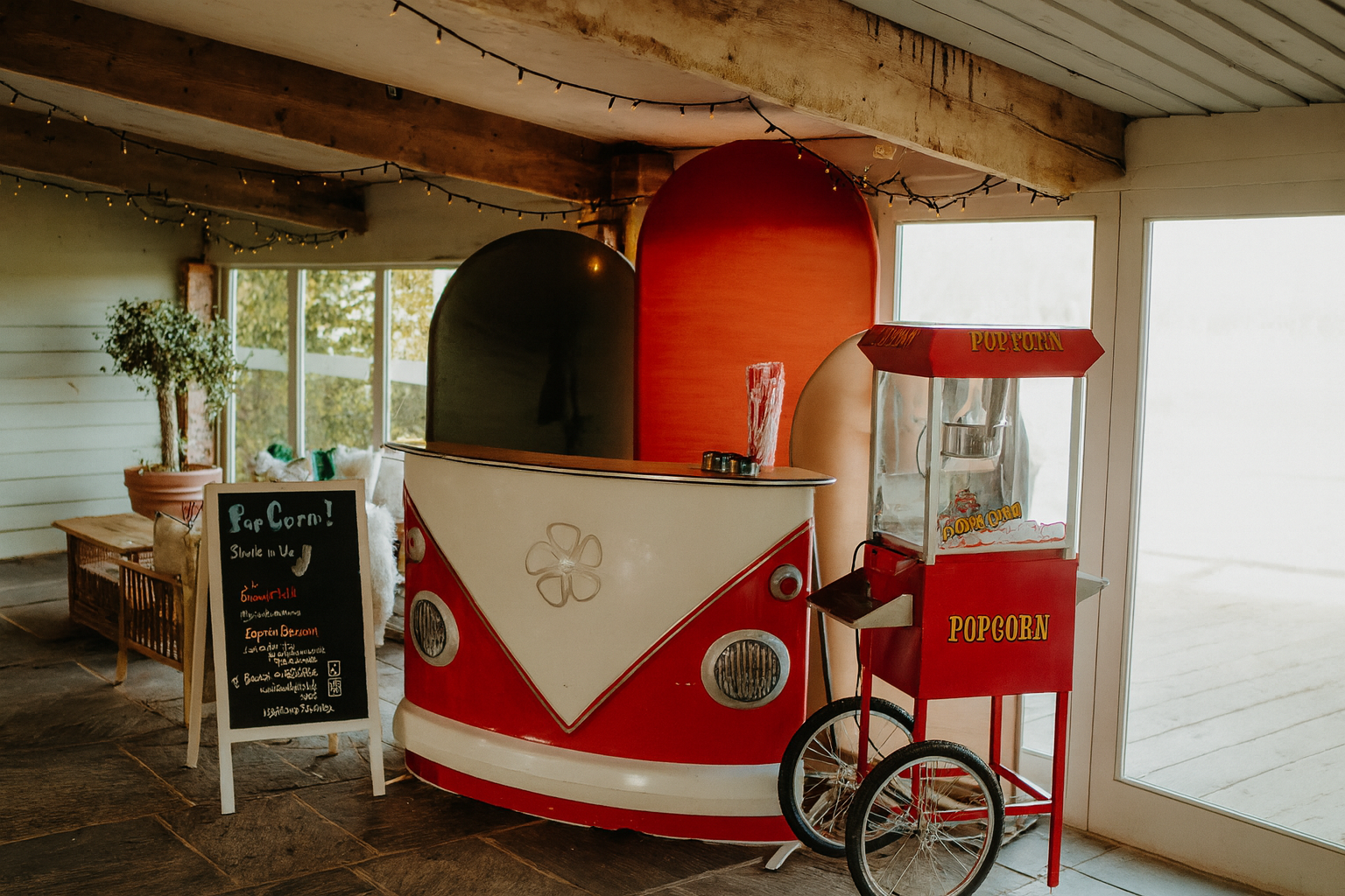 Popcorn machine service - Events - Buttercup Bus