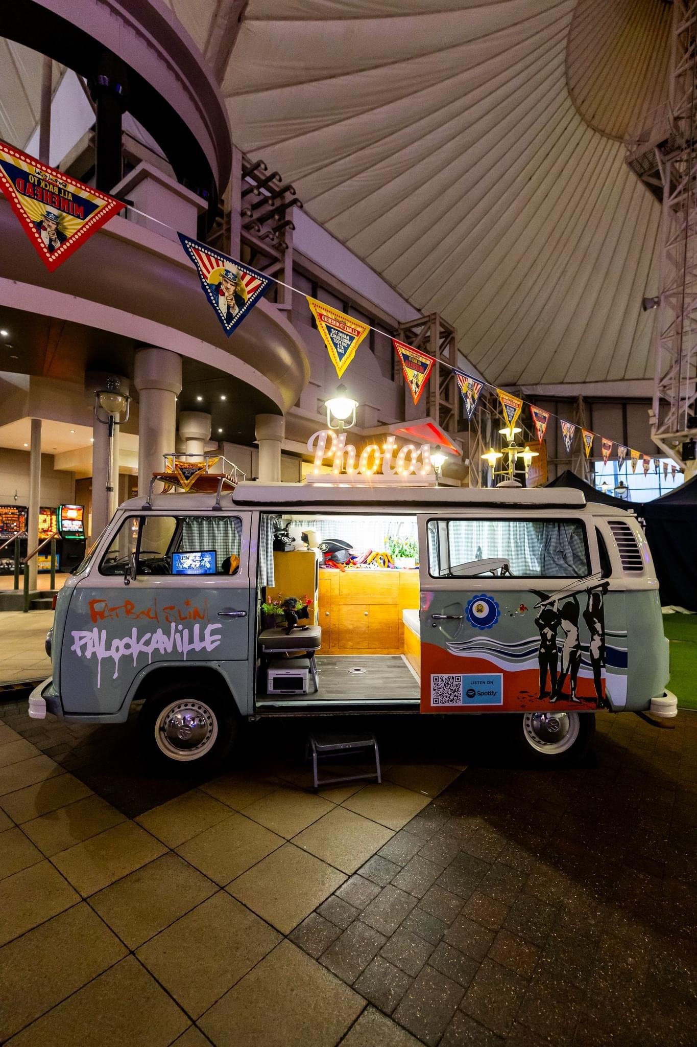 branded campervan photobooth for music PR campaigns branded campervan photobooth for music PR campaigns - Fatboy Slim