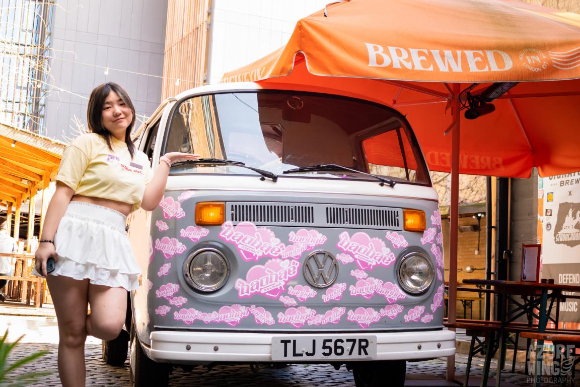 buttercupbus decal branded campervan ice cream van